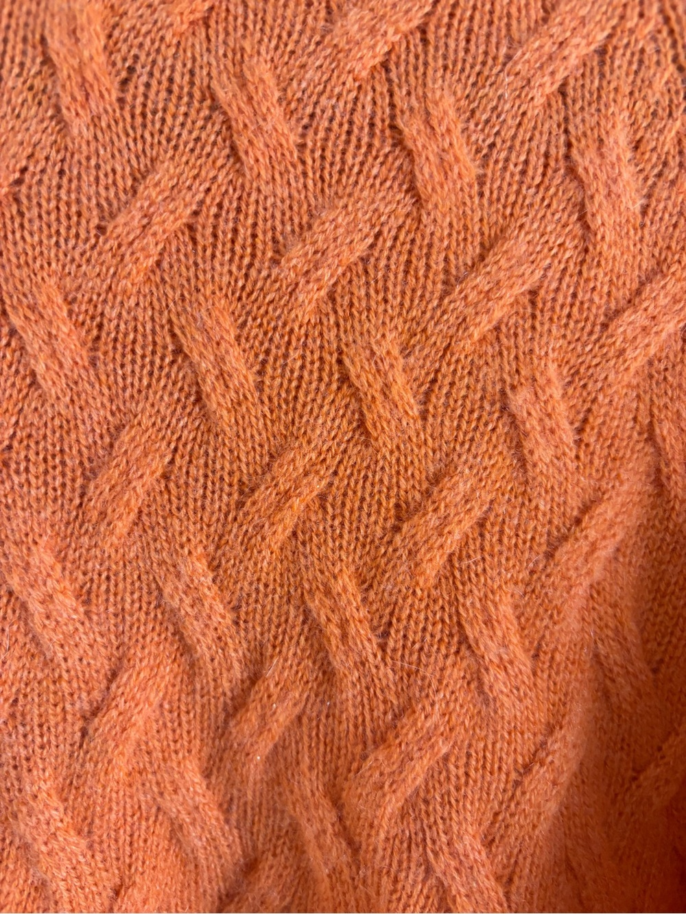 Pure Amici 100% Cashmere Cable Knit Quarter Zip Preppy Sweater - Size L - Picture 5 of 7